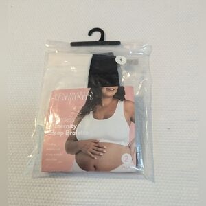 Destination Maternity Women's Sleep Brallete  Set Pack of 2 Size S cooling.